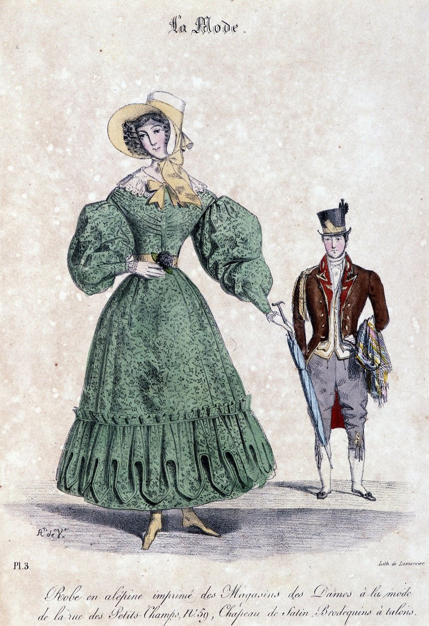 Moda feminina e masculina de Alfred Leon Lemercier