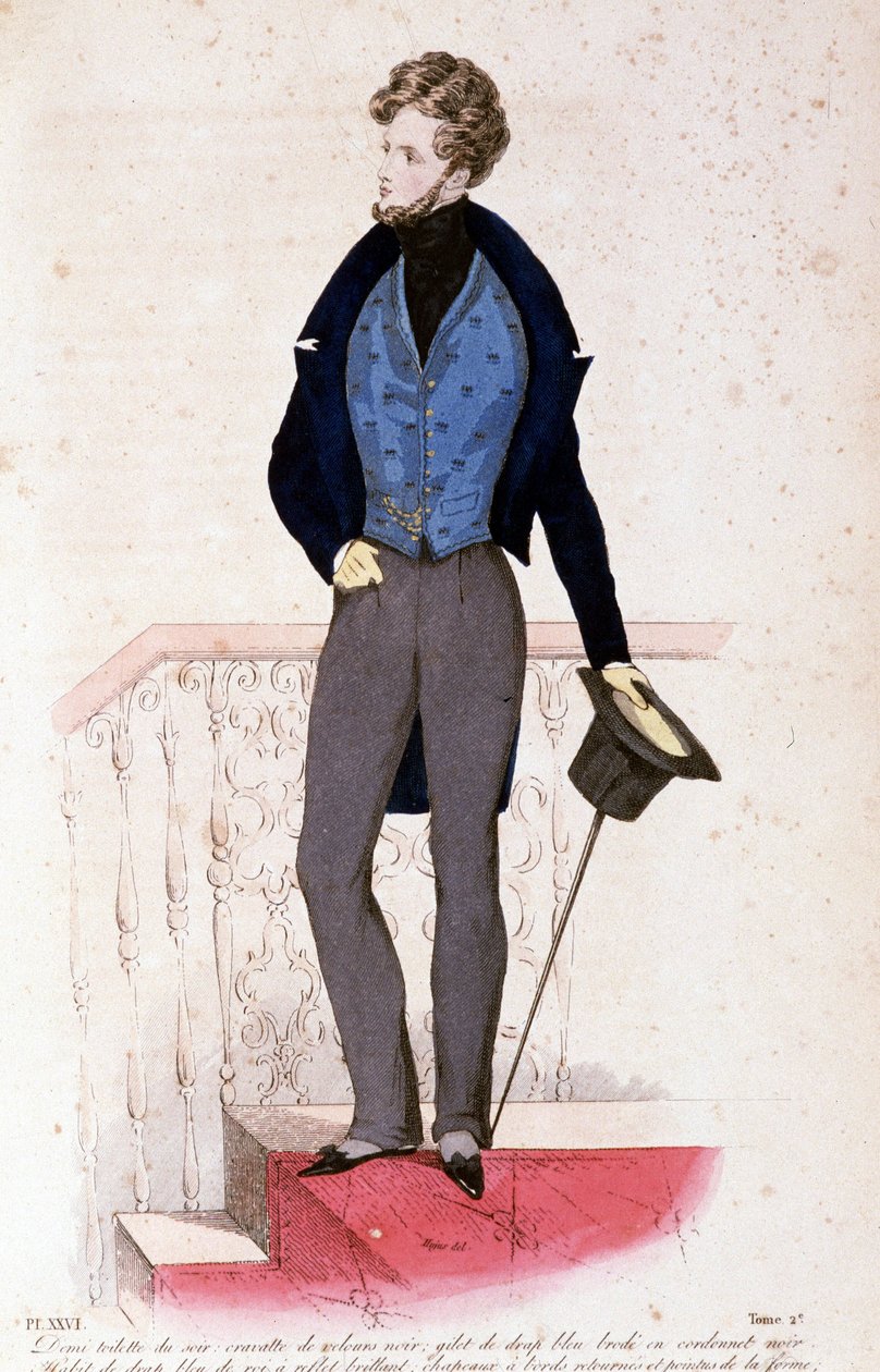 La Mode, Jan, Fev, Mar 1830, lith. por Lemercier, Volume II de Alfred Leon Lemercier