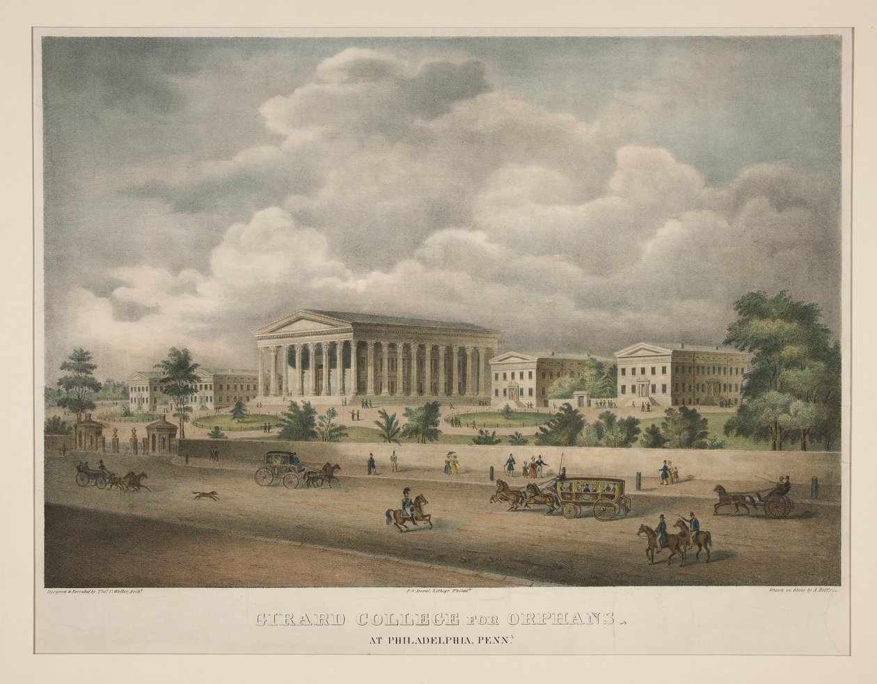Girard College for Orphans - na Filadélfia, Penna. de Alfred M. Hoffy