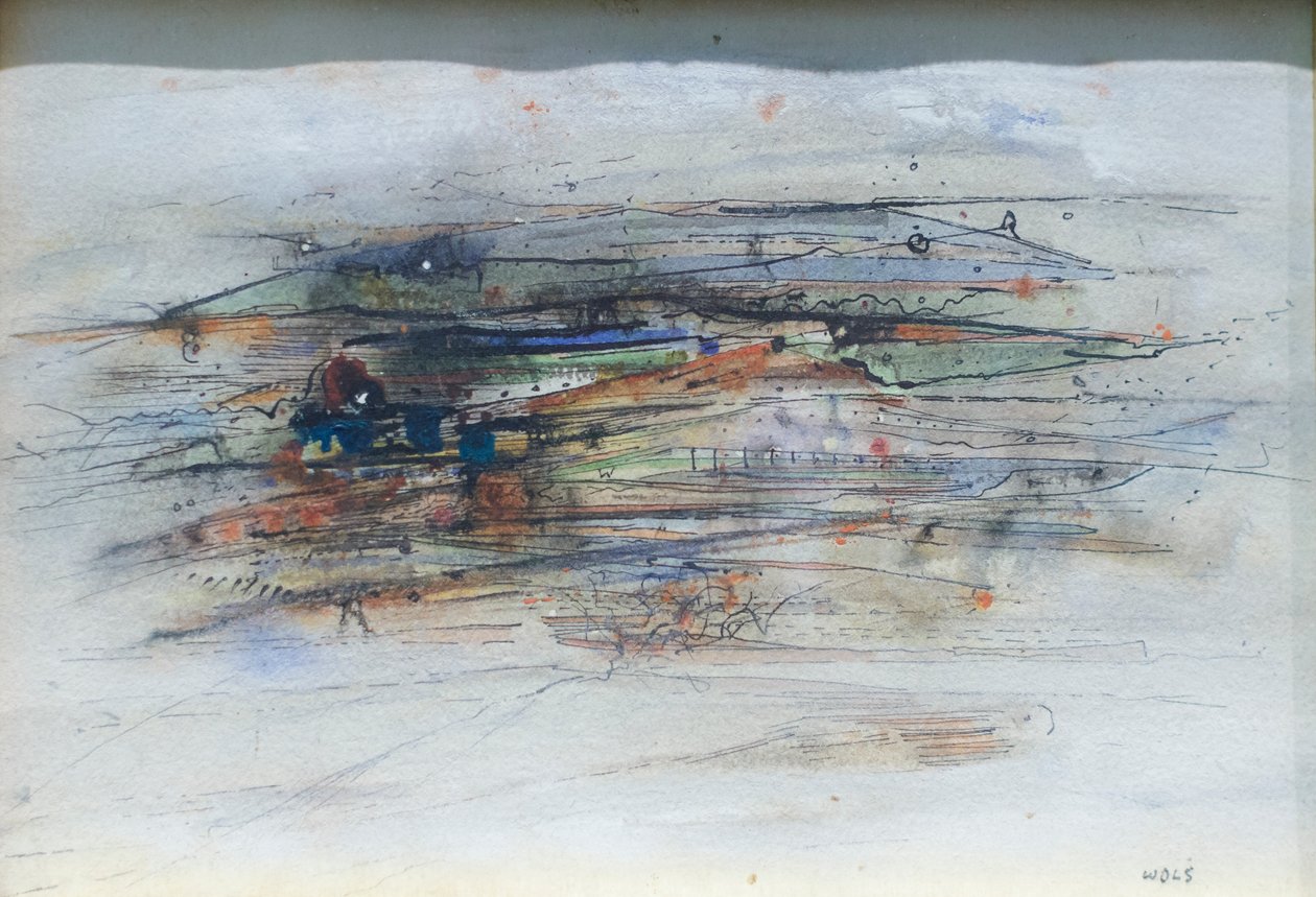 Composição, início da década de 1950 (aguarela sobre papel) de Alfred Otto Wolfgang Schulze Wols