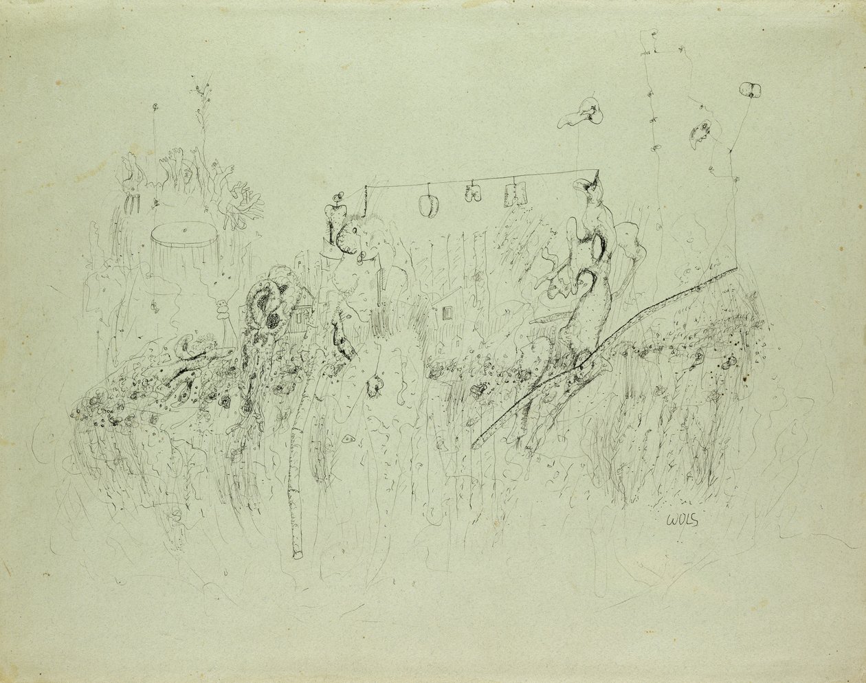 Sem título, c.1941-42 (tinta indiana sobre papel) de Alfred Otto Wolfgang Schulze Wols
