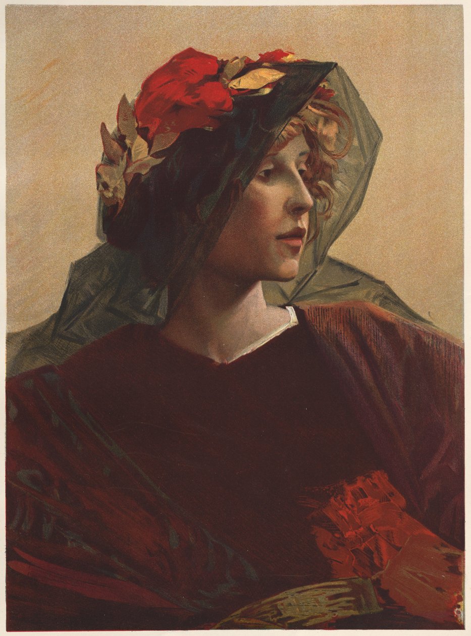 Impéria (Litografia a cores) de Alfred Pierre Agache