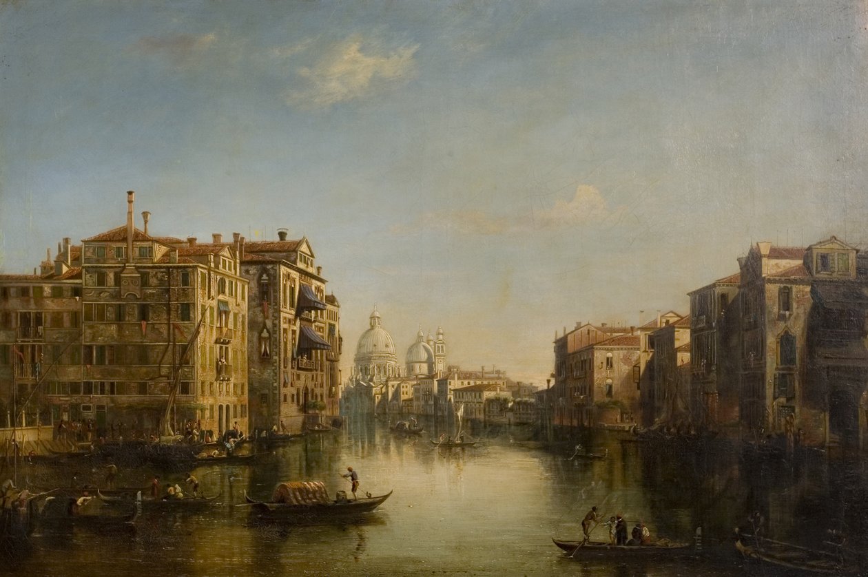Grande Canal, Veneza, século XIX de Alfred Polentine