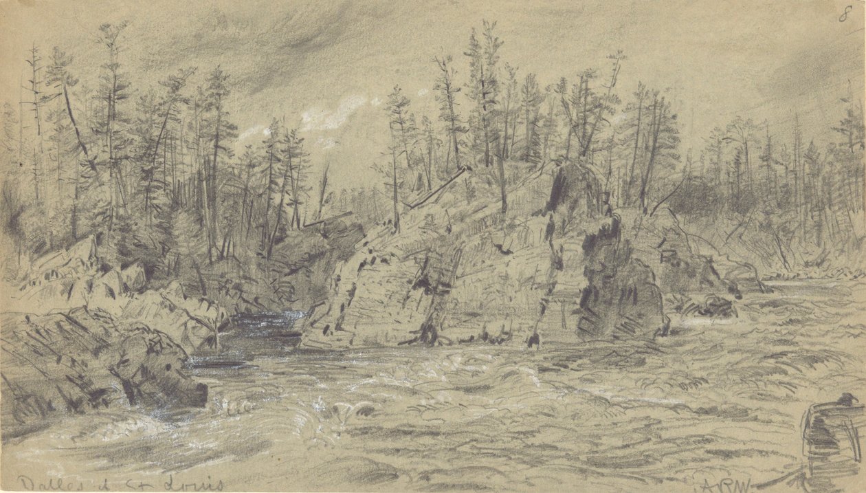 Dalles de St. Louis de Alfred R. Waud