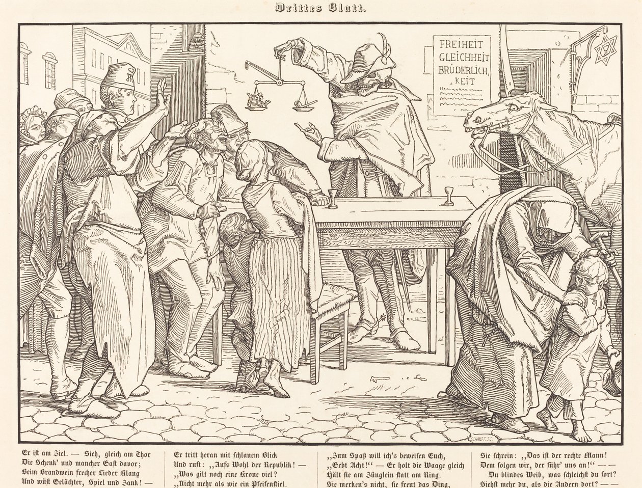 Também uma Dança da Morte III de Alfred Rethel