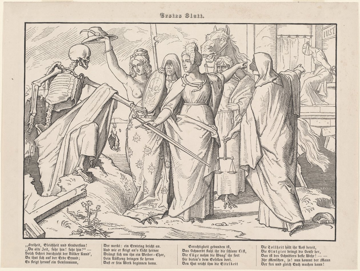 Também uma Dança da Morte I de Alfred Rethel