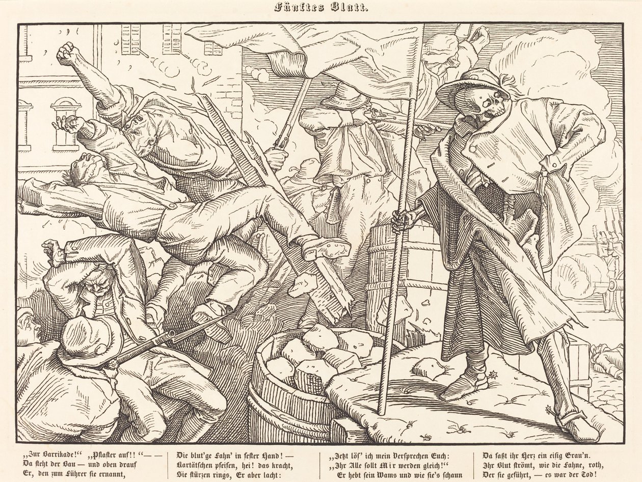 Auch ein Todtentanz V de Alfred Rethel
