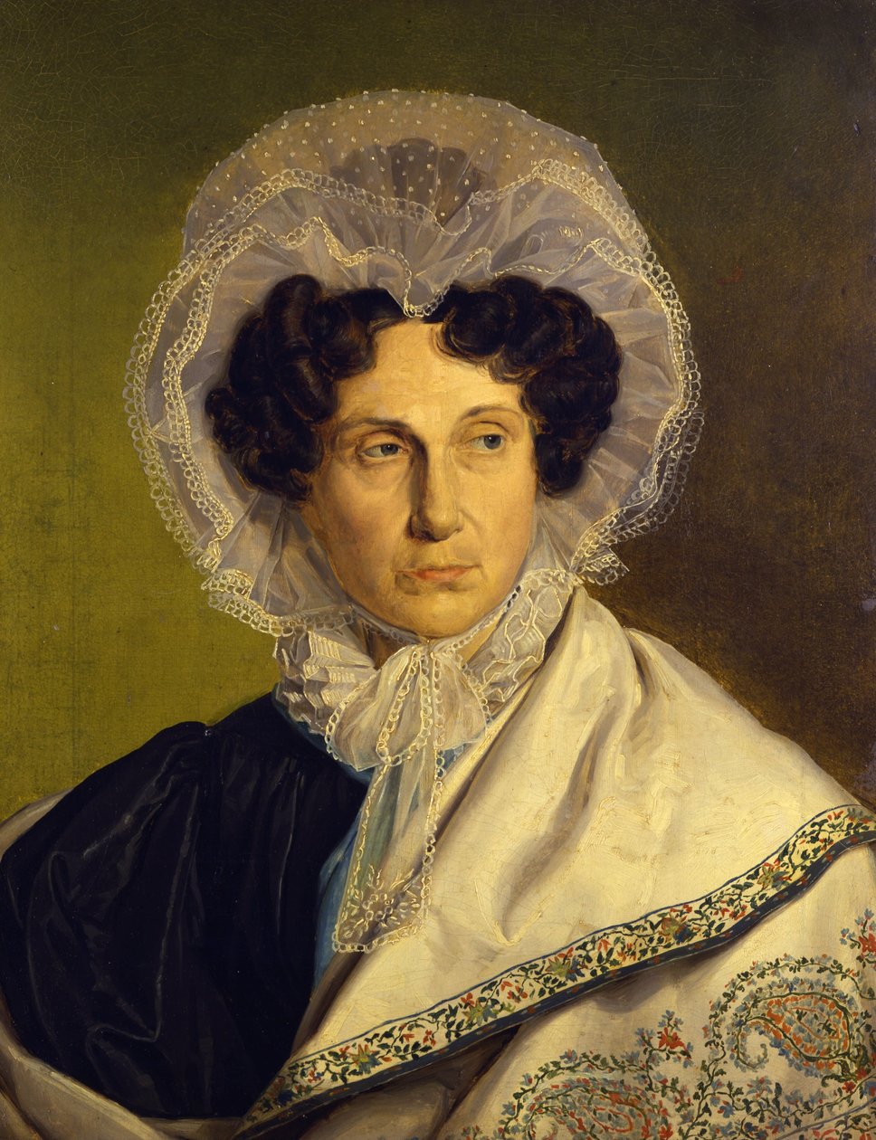Retrato da Mãe dos Artistas, c.1833 de Alfred Rethel