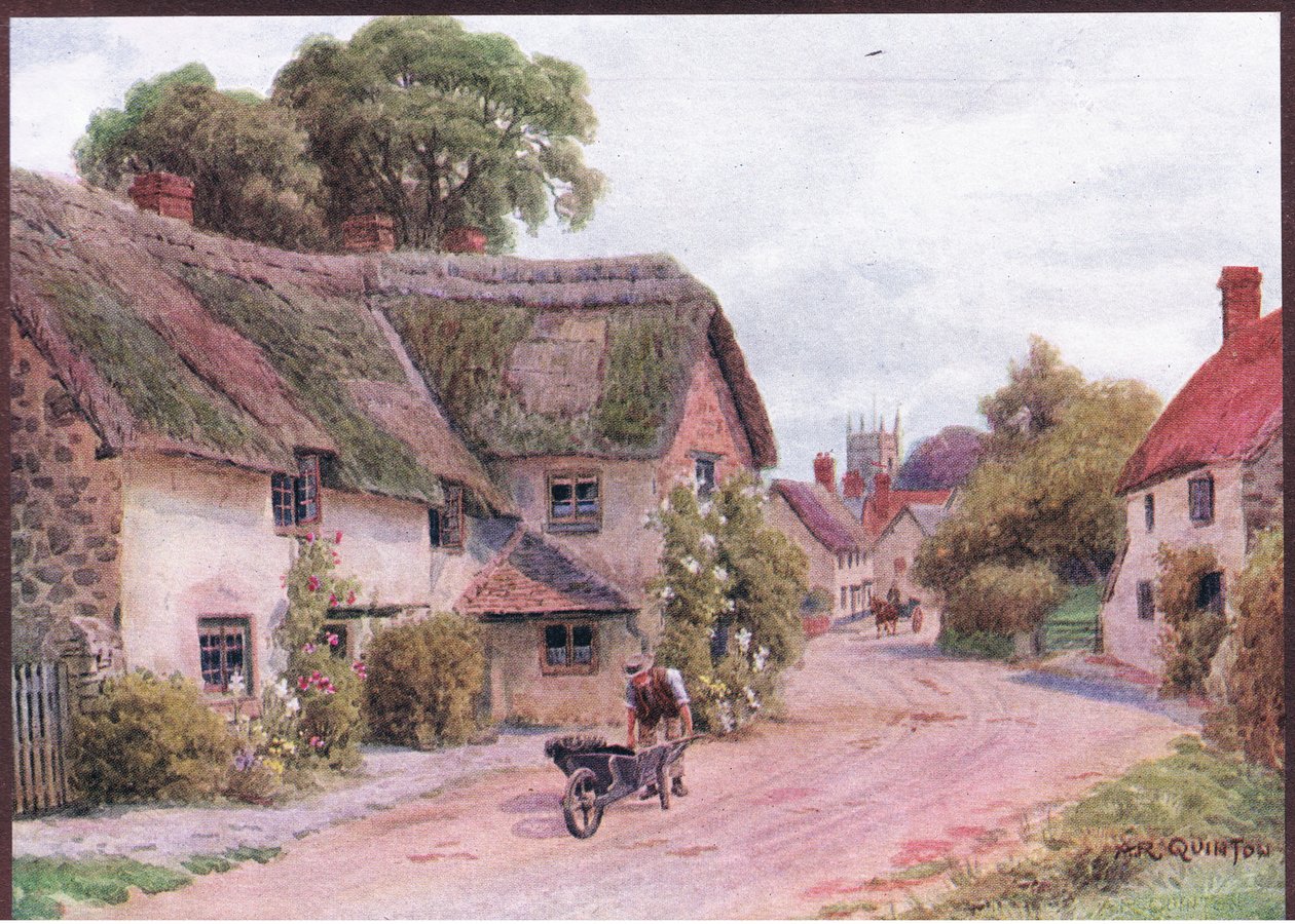 Carhampton, Somerset, de The Cottages and the Village Life of Rural England publicado por Dent & Sons Limited de Alfred Robert Quinton