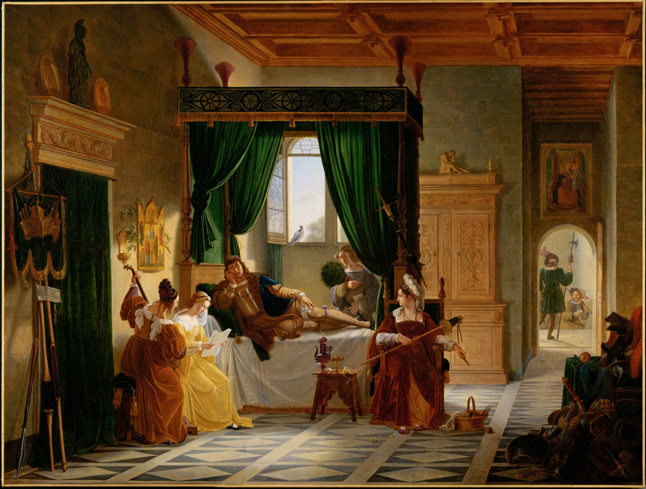 A convalescença de Bayard - Bayard em recuperação ... de Alfred Roll