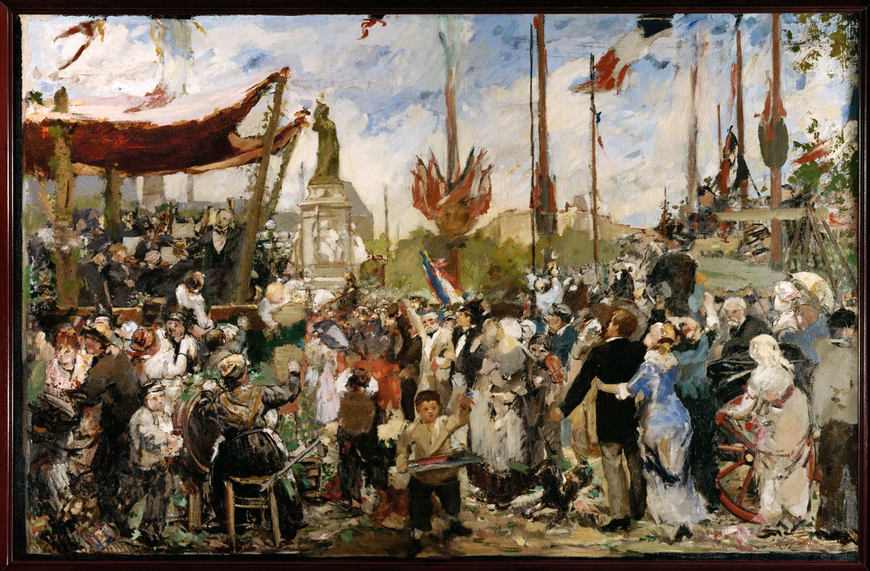 O 14 de julho de 1880 (esboço a óleo) de Alfred Roll