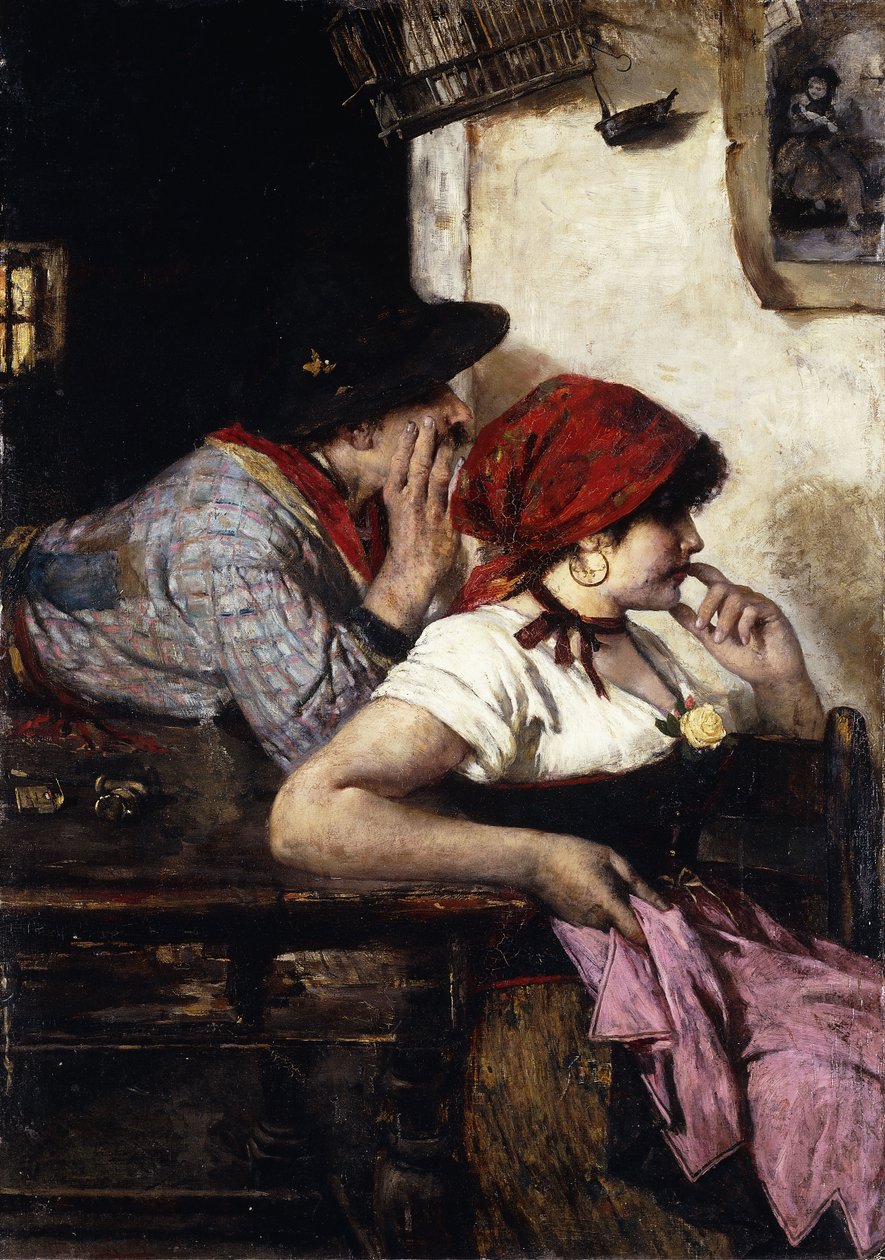 O casal cigano, 1887 de Alfred Roll