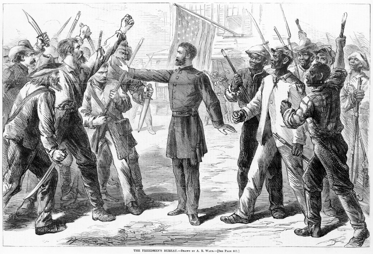 The Freedmen&39;s Bureau, de Harpers Weekly, pub. 1868 de Alfred Rudolph Waud