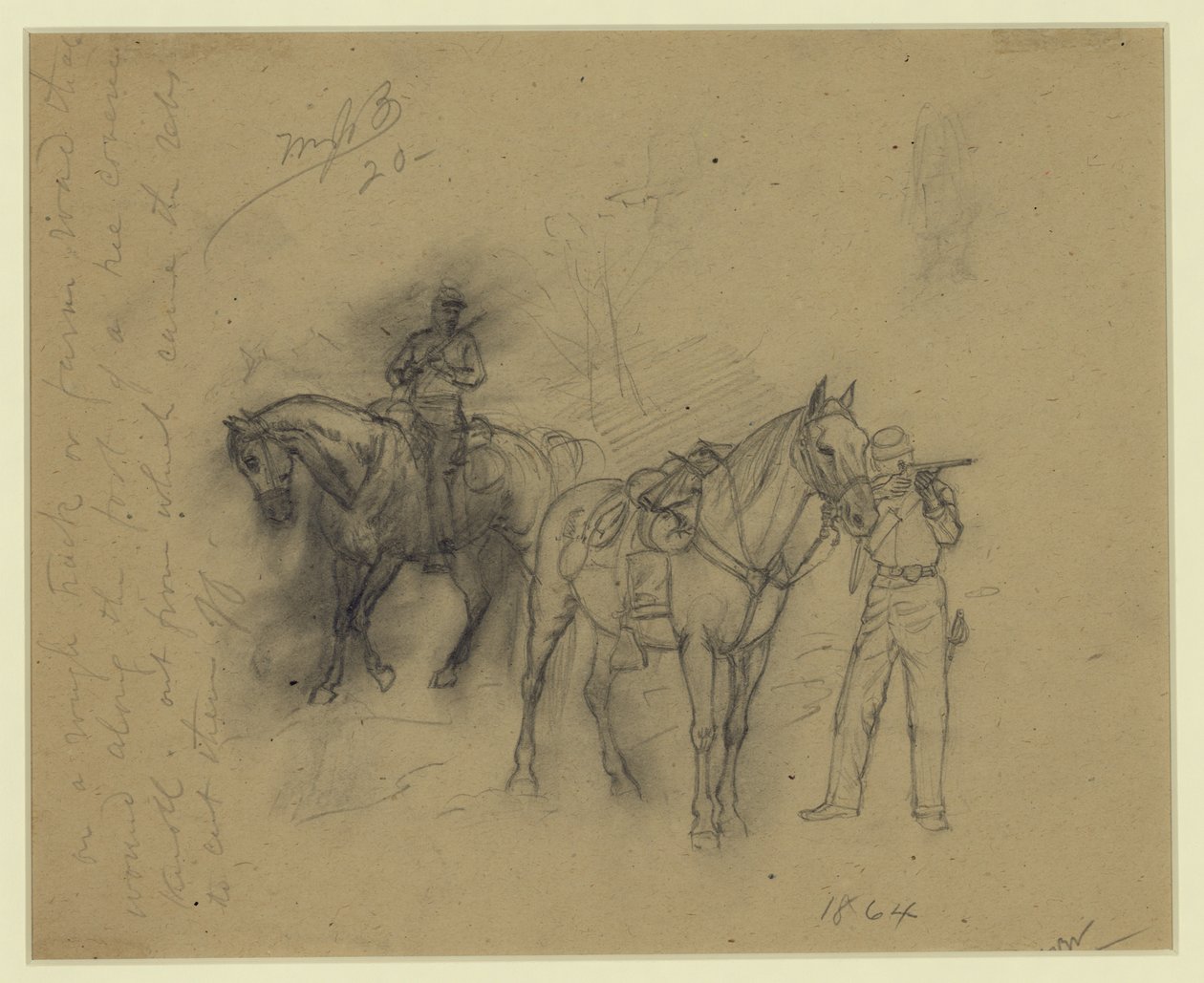 Dois cavaleiros de Alfred Rudolph Waud