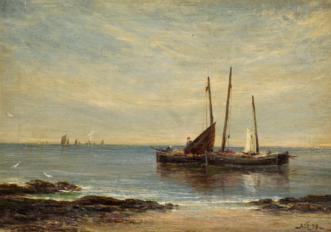 Barcos de Pesca na Boca do Tay de Alfred Sanderson Edward