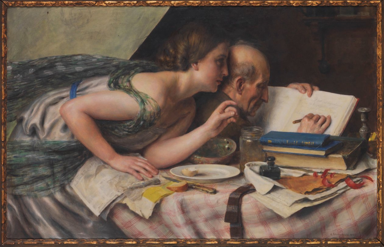 O poeta e sua musa, 1925. de Alfred Schwarzschild