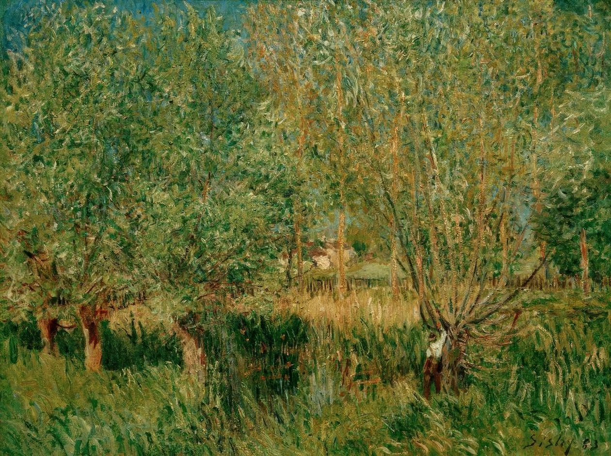 A.Sisley, Meadows nas margens do Orvanne de Alfred Sisley