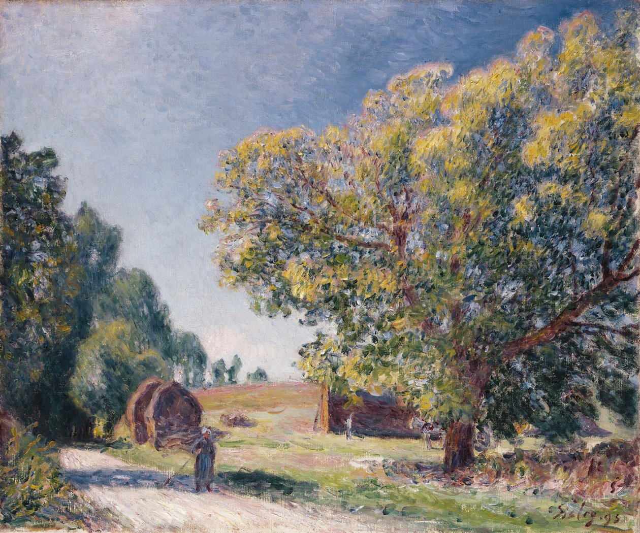 Uma clareira em uma floresta, 1895 de Alfred Sisley