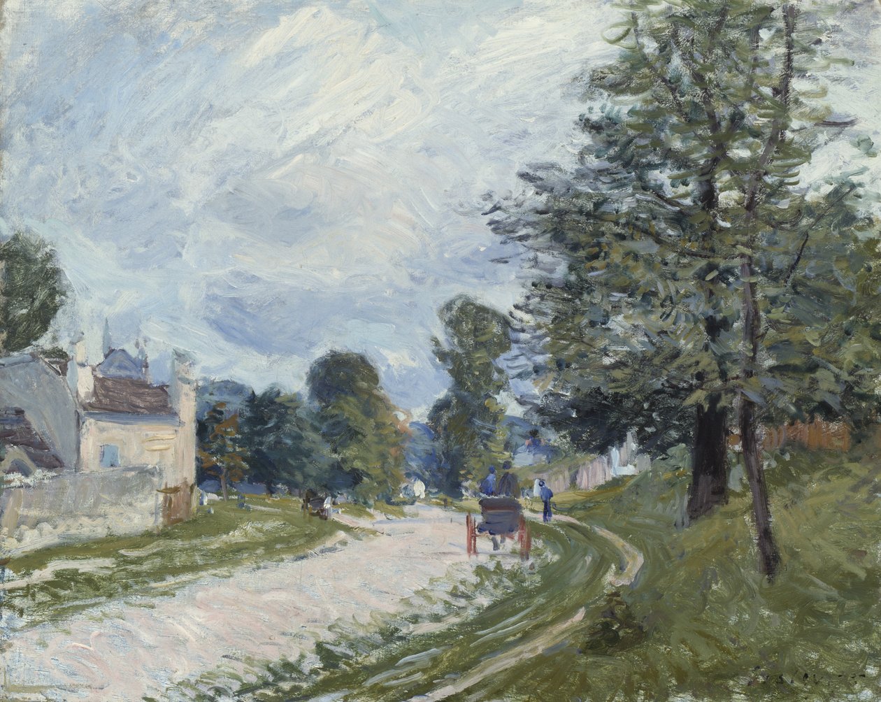 Uma volta na estrada, 1873 de Alfred Sisley