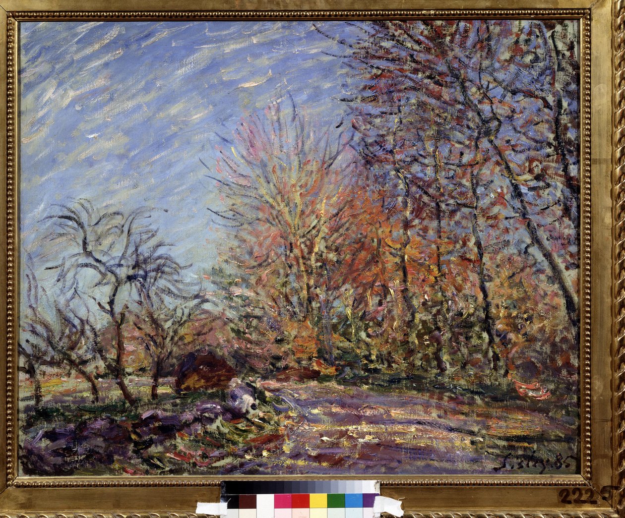 "At the edge of the forest in Fontainebleau" Pintura de Alfred Sisley (1839-1899) 1855 (Impressionismo) Pushkin Museum of Fine Arts, Moscovo de Alfred Sisley