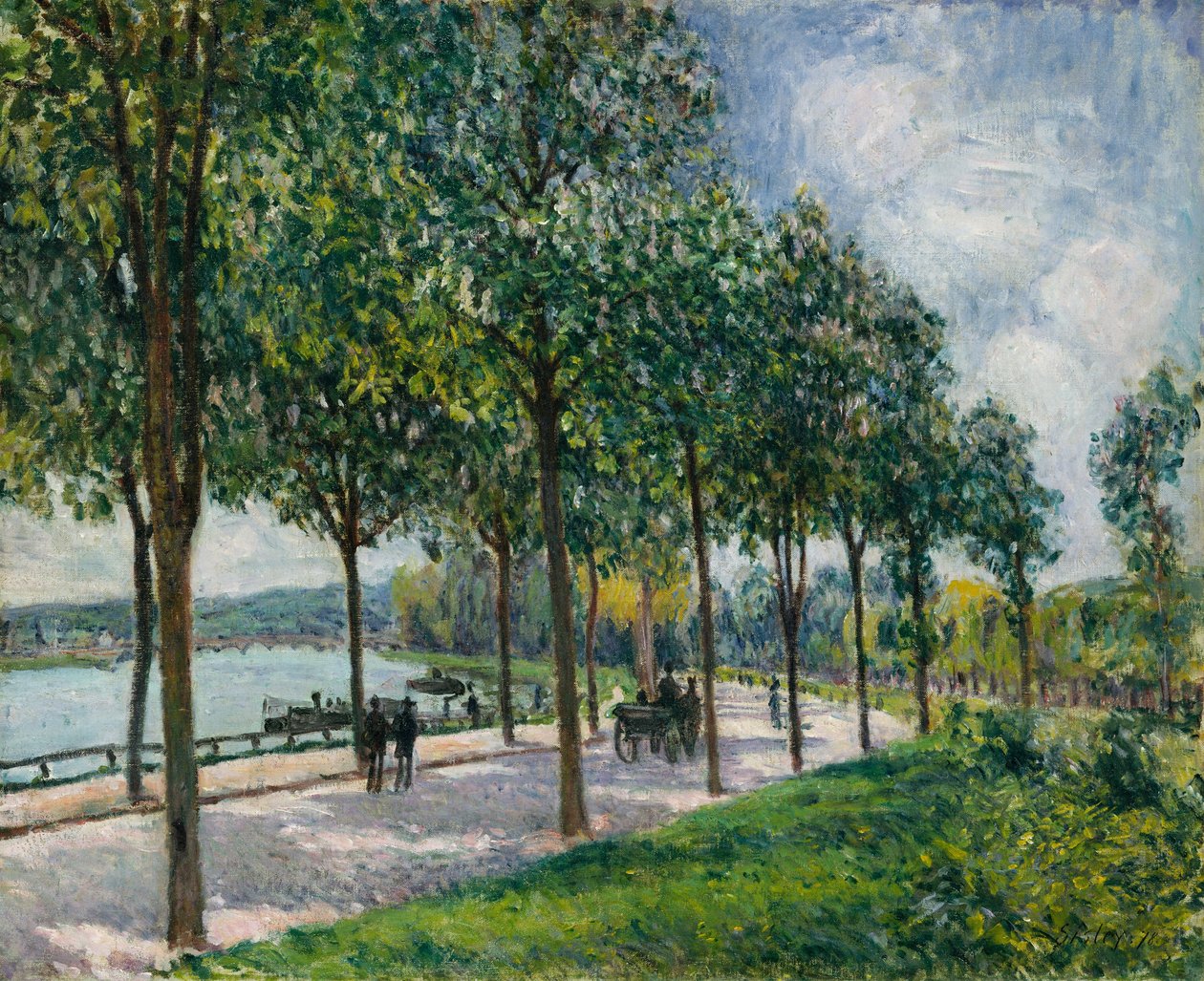 Allée de Castanheiros, 1878. de Alfred Sisley