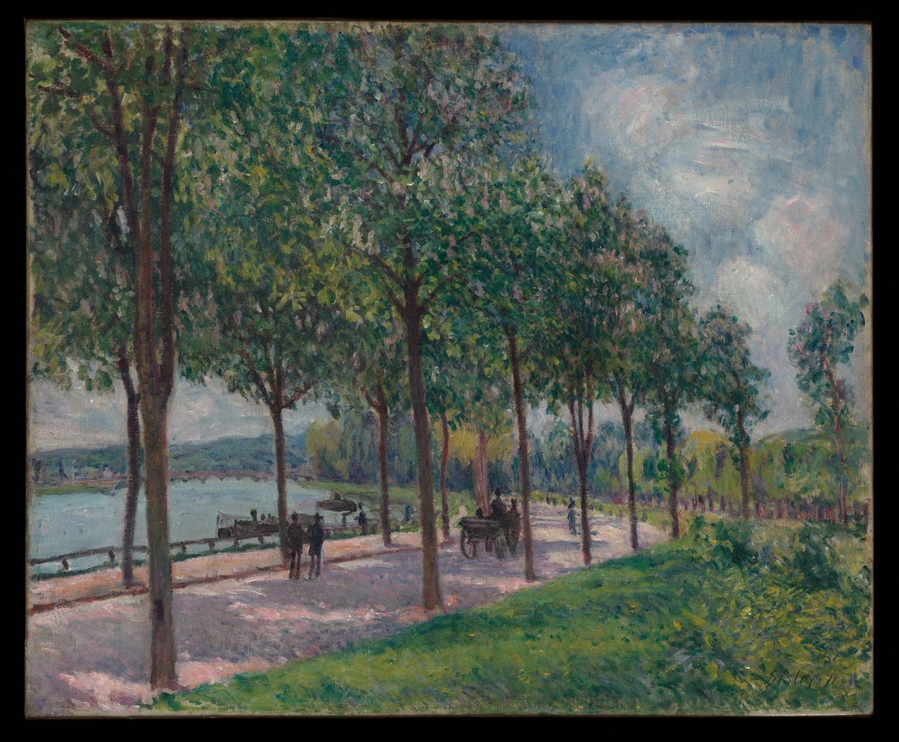 Alameda de castanheiros de Alfred Sisley