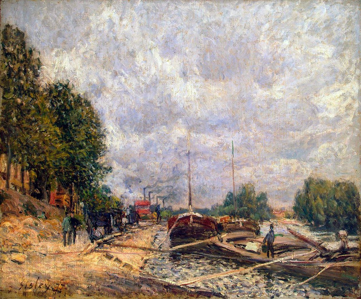 Barcaças em Billancourt