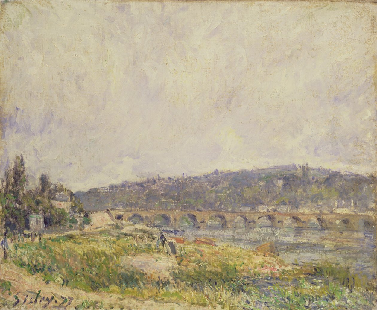 Ponte em Sevres, 1877 de Alfred Sisley
