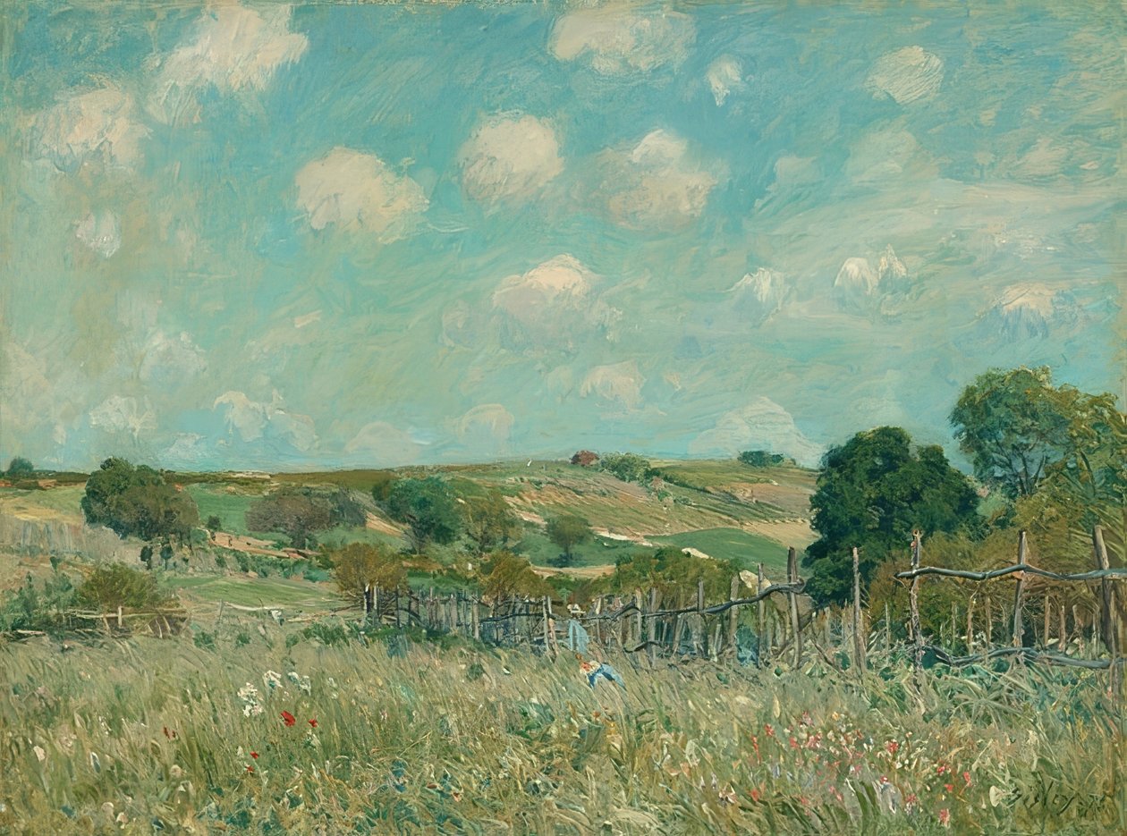 O prado. 1875 de Alfred Sisley