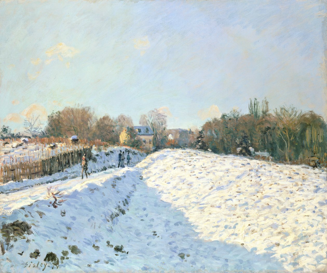 Efeito da neve em Argenteuil, 1874 de Alfred Sisley