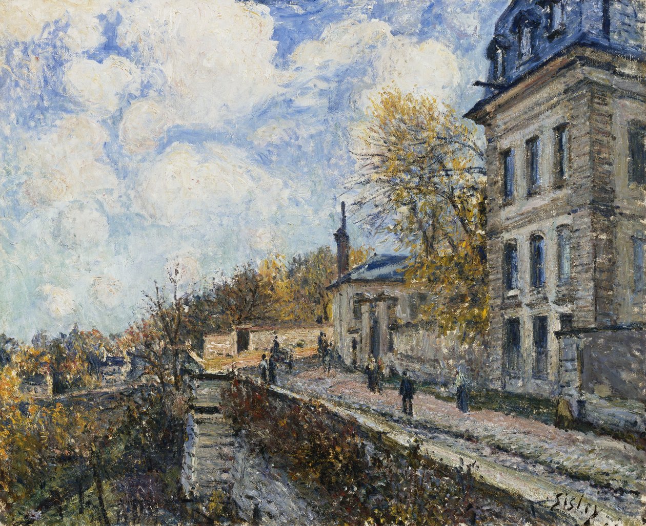 Fábrica em Sevres; La Manufacture de Sevres, 1879 de Alfred Sisley
