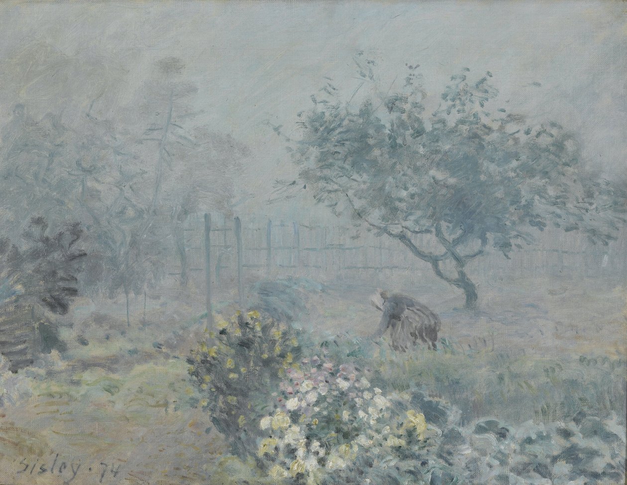 Nevoeiro, Vizinhos, 1874 de Alfred Sisley