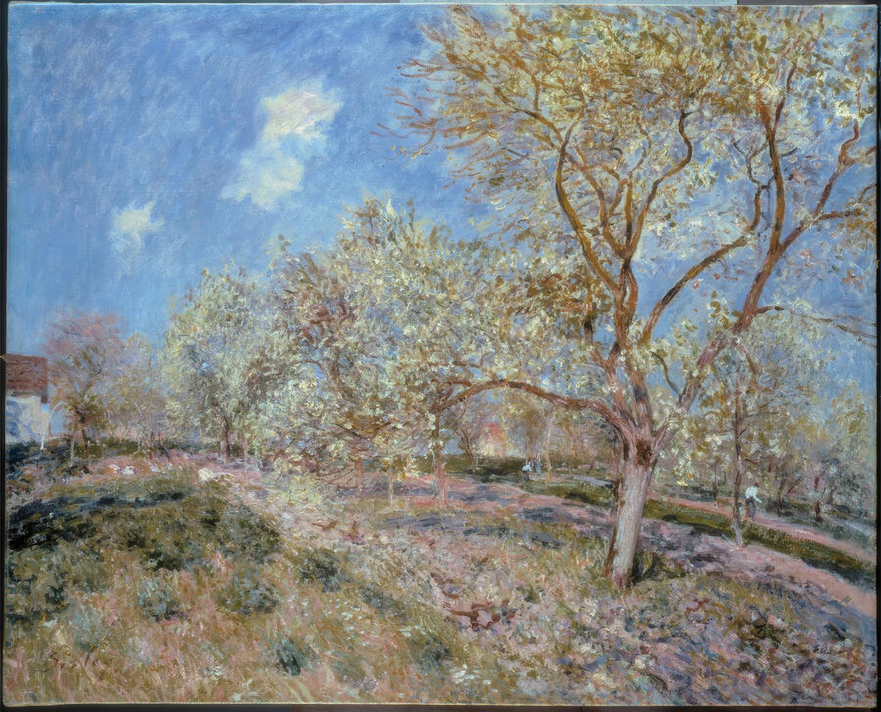 primavera em Veneux de Alfred Sisley