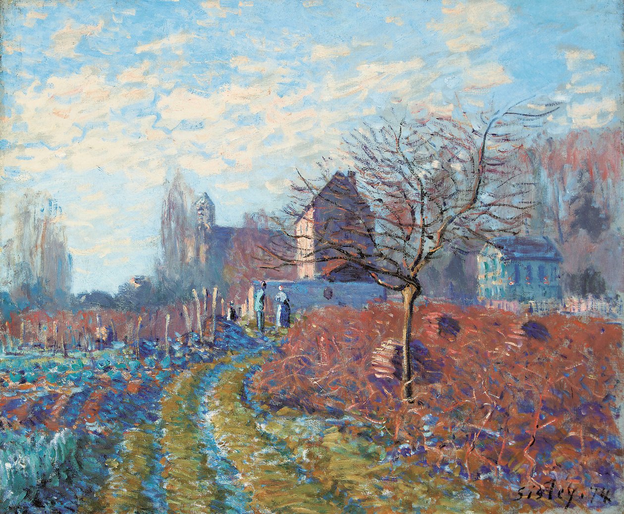 Gelee Blanche - verão de São Martinho, 1874 de Alfred Sisley