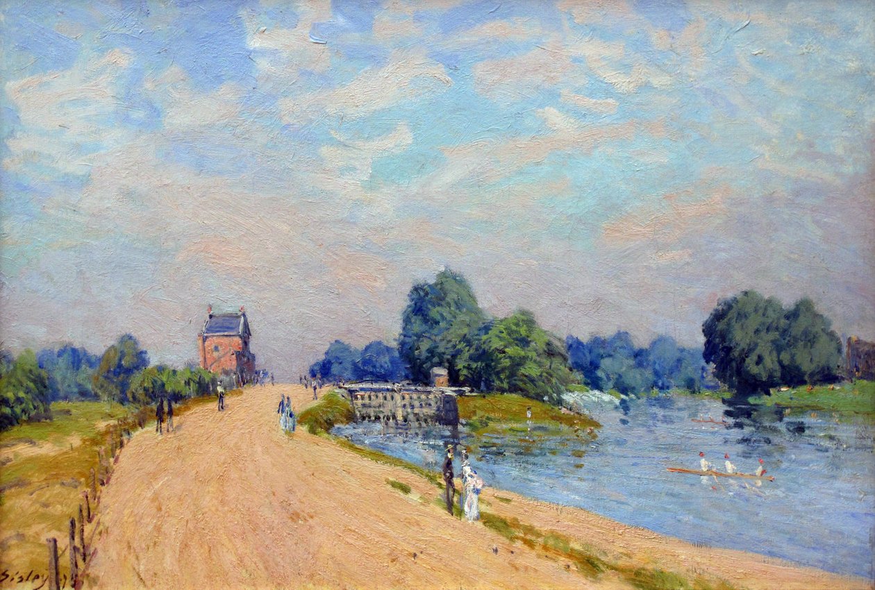 Hampton Court Road de Alfred Sisley