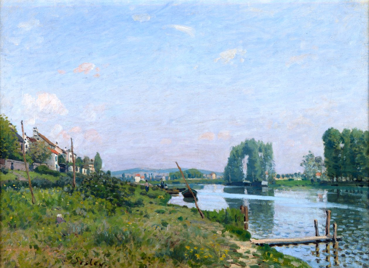 Ilha Saint-Denis, 1872 de Alfred Sisley