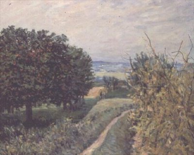 Nos Vinhedos de Louveciennes de Alfred Sisley