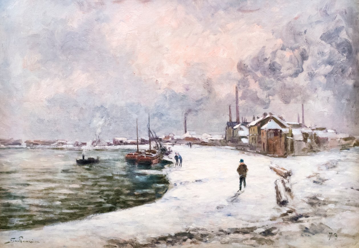Ivry na neve de Alfred Sisley