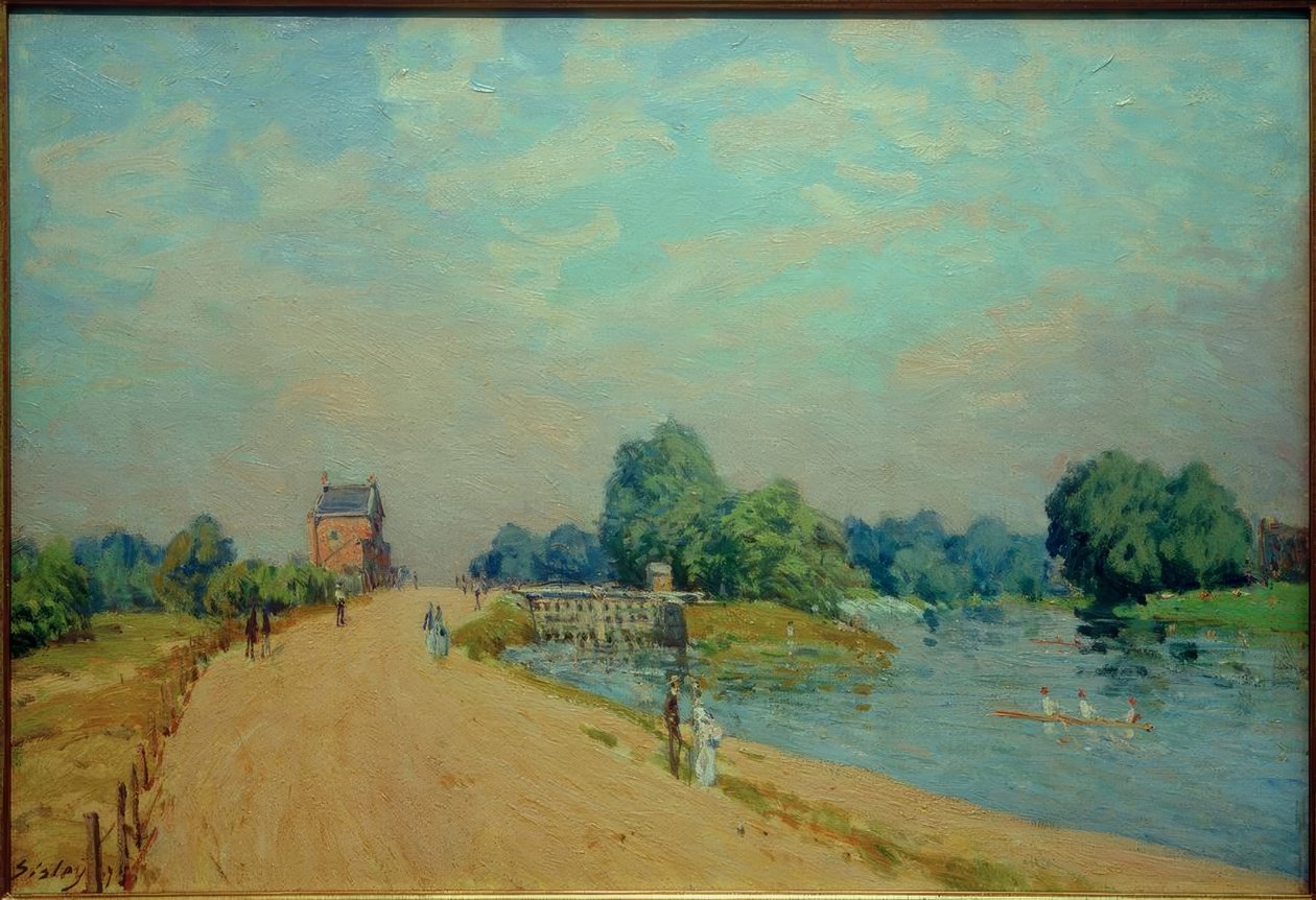 Hampton Court Road de Alfred Sisley