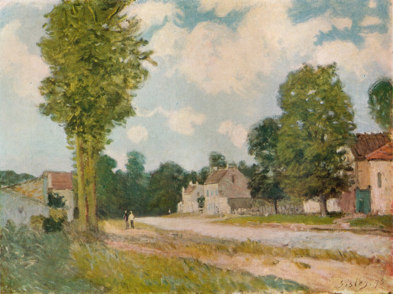 A Rota de Versalhes, século 19, 1929 de Alfred Sisley