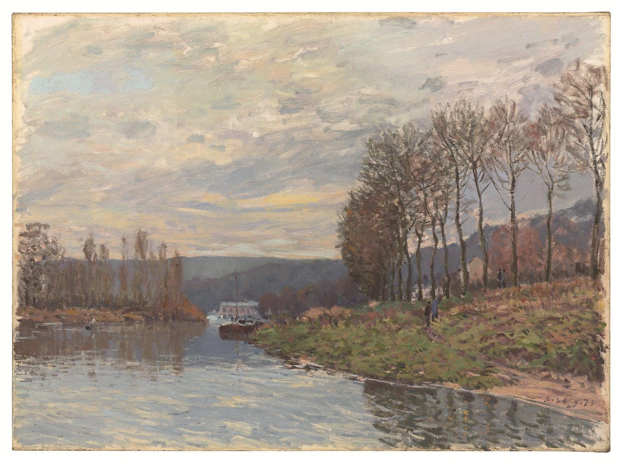 O Sena em Bougival de Alfred Sisley