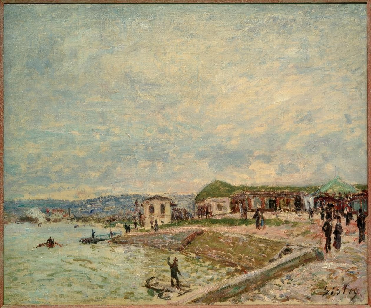 O Sena em Point-du-Jour de Alfred Sisley