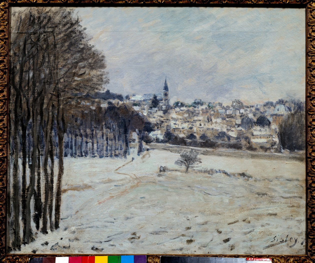 La neige a Marly Painting de Alfred Sisley (1839-1899) 1875 Sun. 0,46x0,56 m Paris, musee d