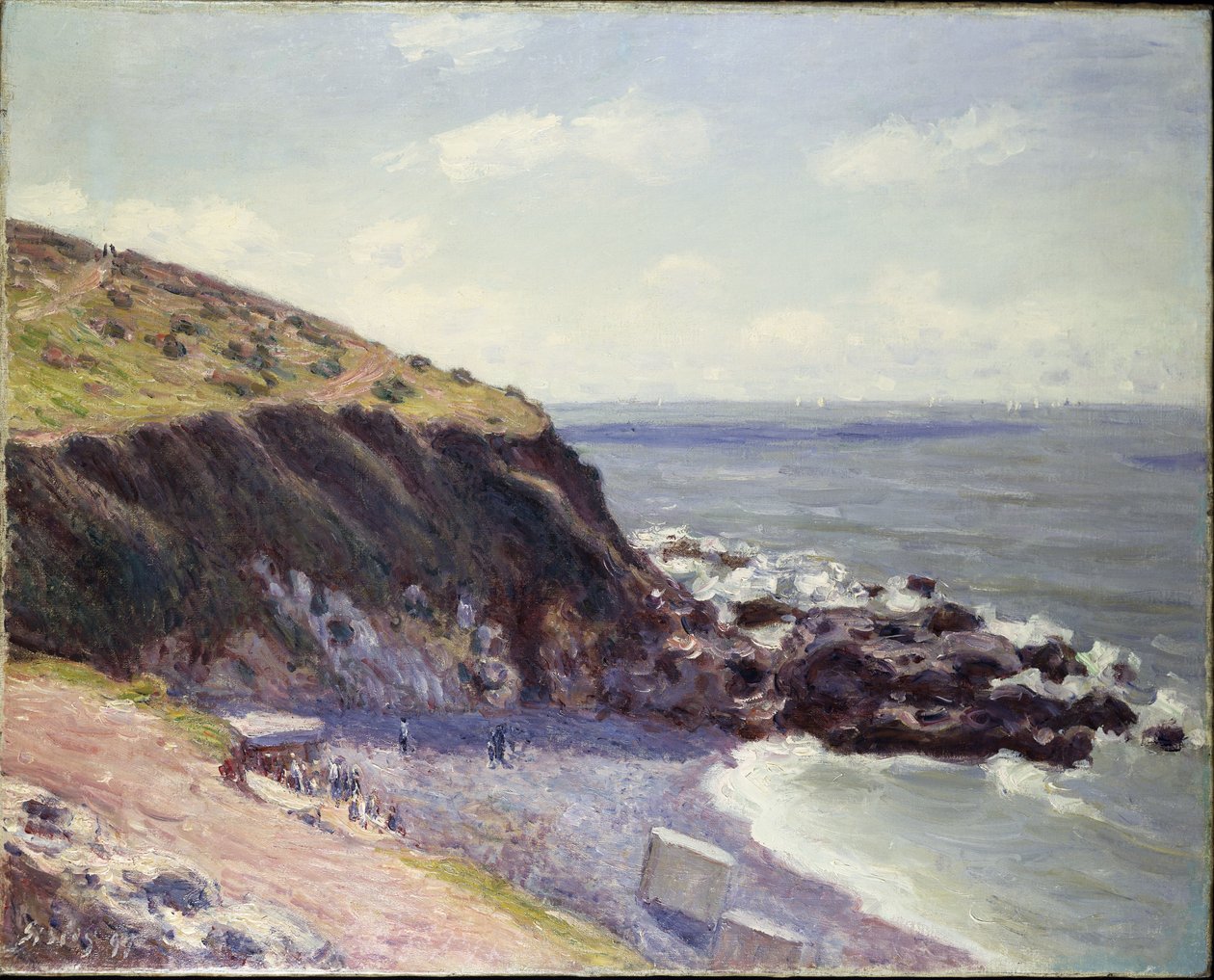 Senhora "s Cove, Langland Bay, 1897 de Alfred Sisley