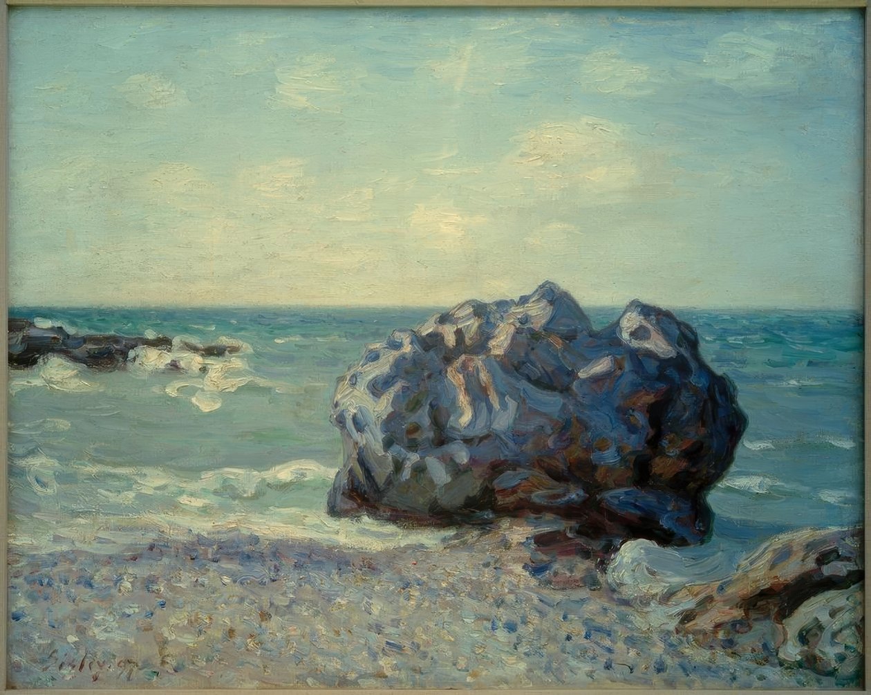 Baía de Langland pela manhã de Alfred Sisley