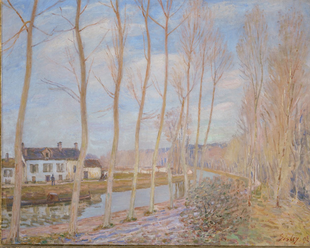 O canal de Loing de Alfred Sisley
