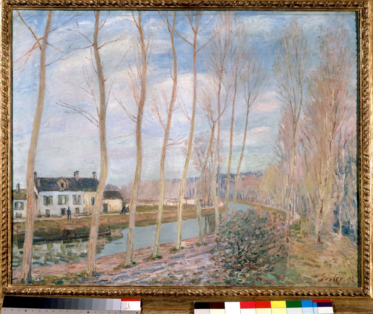 The Loing Canal Painting de Alfred Sisley (1839-1899) 1892 Sun. 0,73x0,93 m Paris, Musee d
