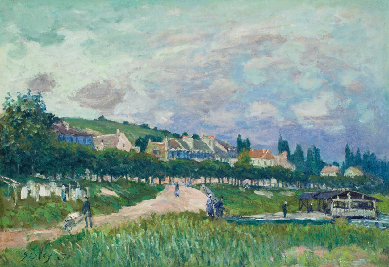 Le lavoir (A casa de banho) de Alfred Sisley