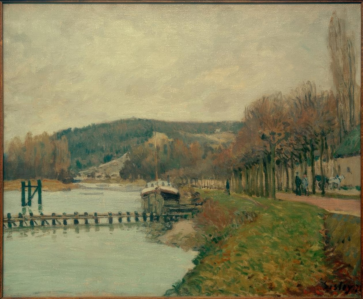 Os Coteaux de Bougival de Alfred Sisley