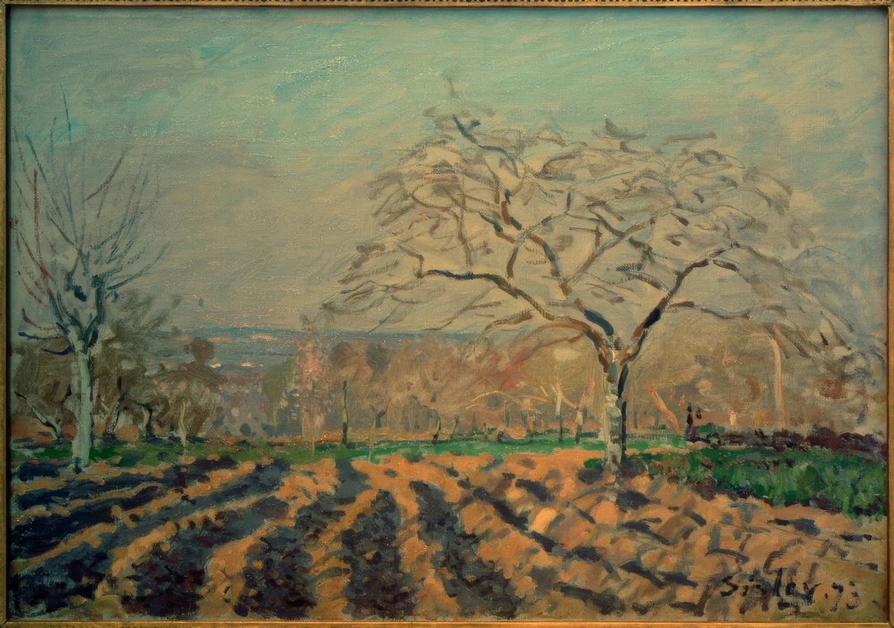 Os caminhos de trem de Alfred Sisley
